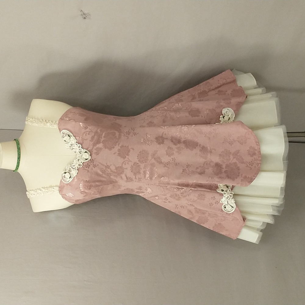 Vintage Flirty Party Dress Mini Fit & Flare 80s 90s Sexy Feminine SeeMeasurement - Picture 1 of 10